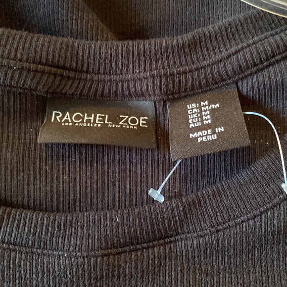 Rachel Zoe Cotton Stretch Ribbed Tee NeverUsed - Picture 7 of 8